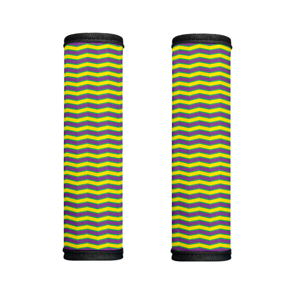 Mardi Gras Fat Tuesday Zigzag Print Handle Covers