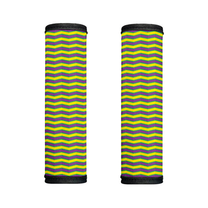 Mardi Gras Fat Tuesday Zigzag Print Handle Covers