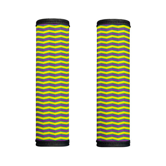 Mardi Gras Fat Tuesday Zigzag Print Handle Covers