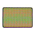 Mardi Gras Fat Tuesday Zigzag Print Kitchen Mat