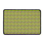 Mardi Gras Fat Tuesday Zigzag Print Kitchen Mat