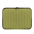 Mardi Gras Fat Tuesday Zigzag Print Laptop Sleeve