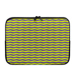 Mardi Gras Fat Tuesday Zigzag Print Laptop Sleeve