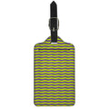 Mardi Gras Fat Tuesday Zigzag Print Luggage Tag