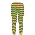 Mardi Gras Fat Tuesday Zigzag Print Men's Leggings
