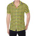 Mardi Gras Fat Tuesday Zigzag Print Men's Shirt