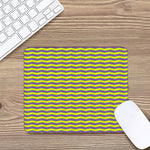Mardi Gras Fat Tuesday Zigzag Print Mouse Pad