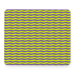 Mardi Gras Fat Tuesday Zigzag Print Mouse Pad