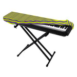 Mardi Gras Fat Tuesday Zigzag Print Piano Keyboard Cover