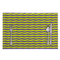 Mardi Gras Fat Tuesday Zigzag Print Placemat