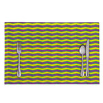 Mardi Gras Fat Tuesday Zigzag Print Placemat