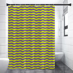 Mardi Gras Fat Tuesday Zigzag Print Premium Shower Curtain
