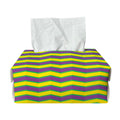 Mardi Gras Fat Tuesday Zigzag Print Rectangle Tissue Box Cover