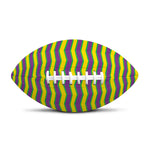 Mardi Gras Fat Tuesday Zigzag Print Rugby Ball