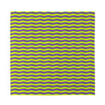 Mardi Gras Fat Tuesday Zigzag Print Silk Bandana