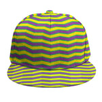 Mardi Gras Fat Tuesday Zigzag Print Snapback Cap