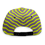 Mardi Gras Fat Tuesday Zigzag Print Snapback Cap