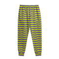 Mardi Gras Fat Tuesday Zigzag Print Sweatpants