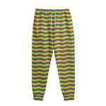 Mardi Gras Fat Tuesday Zigzag Print Sweatpants