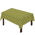 Mardi Gras Fat Tuesday Zigzag Print Tablecloth