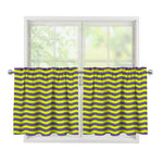 Mardi Gras Fat Tuesday Zigzag Print Tier Curtains