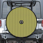 Mardi Gras Fat Tuesday Zigzag Print Tire Cover With Camera Hole