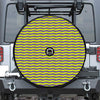 Mardi Gras Fat Tuesday Zigzag Print Tire Cover With Camera Hole