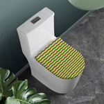 Mardi Gras Fat Tuesday Zigzag Print Toilet Lid Cover
