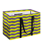 Mardi Gras Fat Tuesday Zigzag Print Utility Tote Bag
