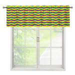 Mardi Gras Fat Tuesday Zigzag Print Window Valance