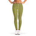 Mardi Gras Fat Tuesday Zigzag Print Women's Leggings