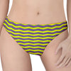 Mardi Gras Fat Tuesday Zigzag Print Women's Thong