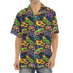 Mardi Gras Festival Pattern Print Aloha Shirt