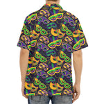 Mardi Gras Festival Pattern Print Aloha Shirt