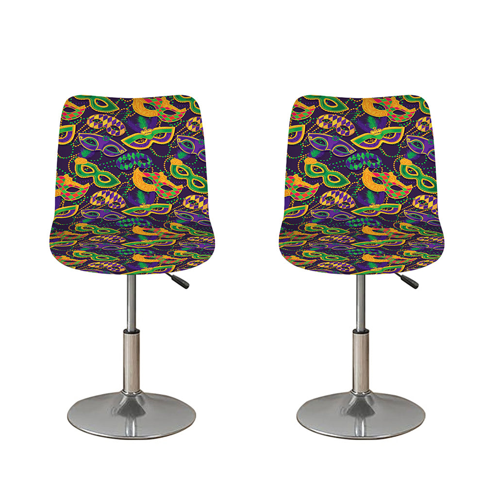 Mardi Gras Festival Pattern Print Bar Stool Covers