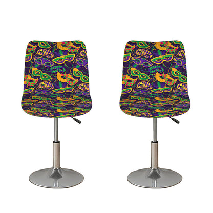 Mardi Gras Festival Pattern Print Bar Stool Covers