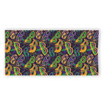 Mardi Gras Festival Pattern Print Beach Towel