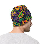 Mardi Gras Festival Pattern Print Beanie