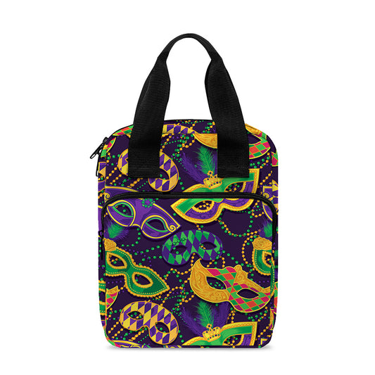 Mardi Gras Festival Pattern Print Bible Tote Bag