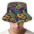 Mardi Gras Festival Pattern Print Bucket Hat