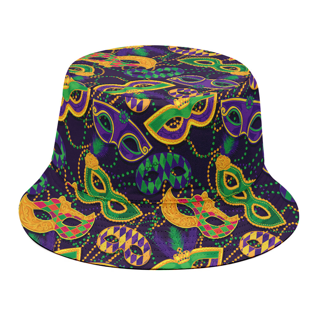 Mardi Gras Festival Pattern Print Bucket Hat