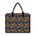 Mardi Gras Festival Pattern Print Canvas Tote Bag