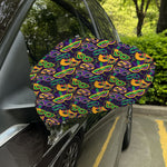 Mardi Gras Festival Pattern Print Car Side Mirror Covers