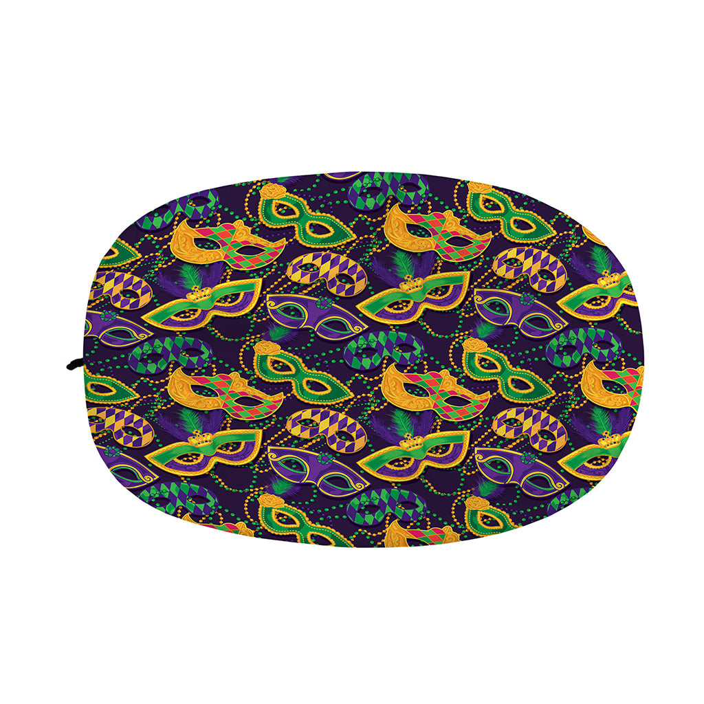 Mardi Gras Festival Pattern Print Car Side Mirror Covers