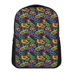 Mardi Gras Festival Pattern Print Casual Backpack