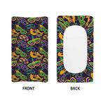 Mardi Gras Festival Pattern Print Changing Pad Cover