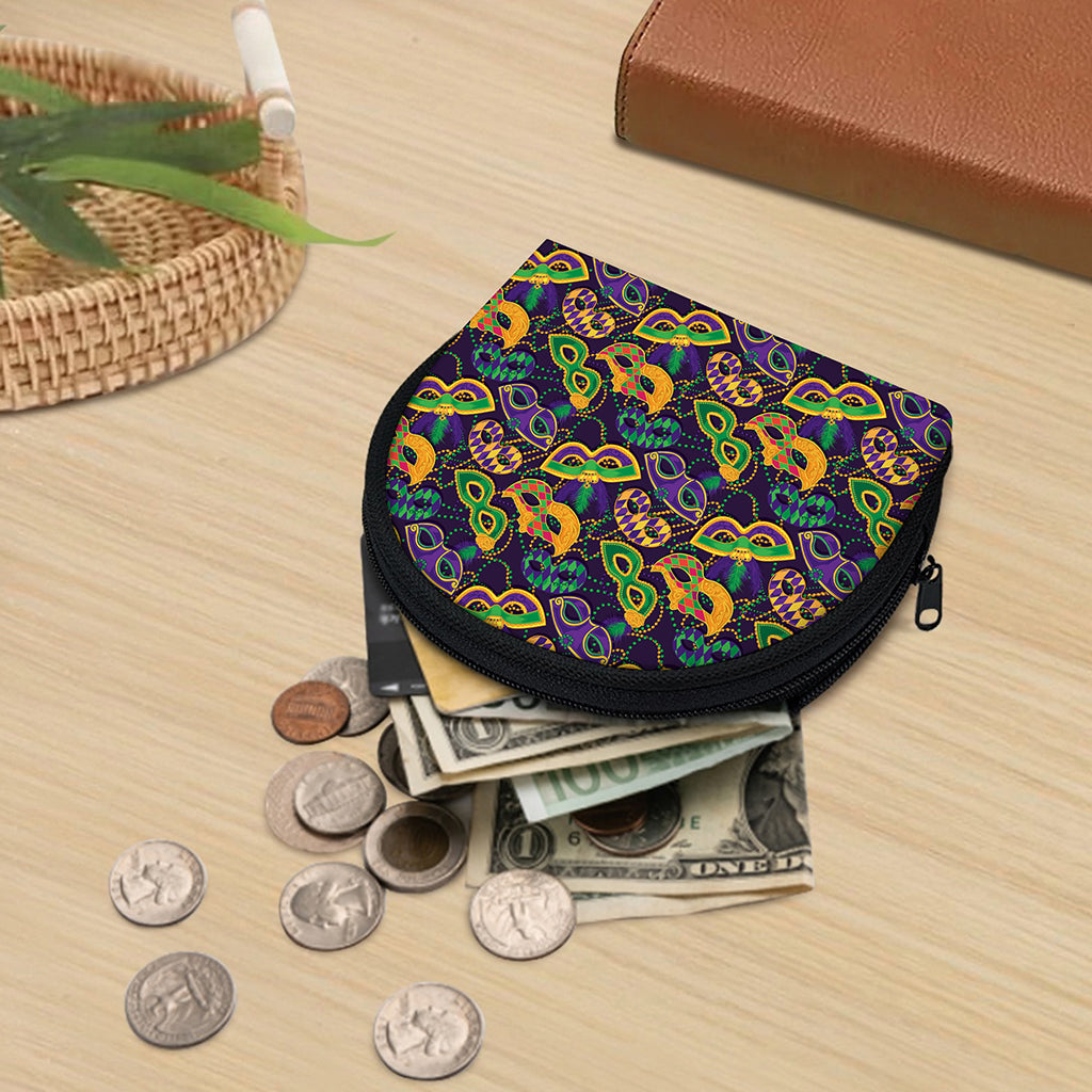 Mardi Gras Festival Pattern Print Coin Purse