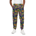 Mardi Gras Festival Pattern Print Cotton Sweatpants