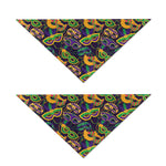 Mardi Gras Festival Pattern Print Dog Bandana