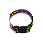 Mardi Gras Festival Pattern Print Dog Collar